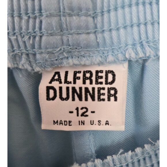 Vintage Alfred Dunner Womens Light Blue Pleated Pants With Belt Size 12 - Picture 4 of 8